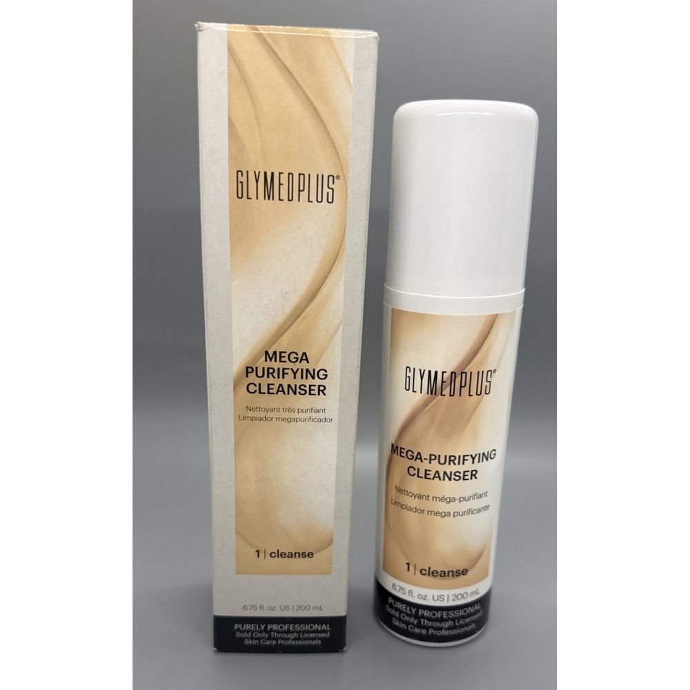 GlyMed Plus Mega Purifying Cleanser 6.75oz / 200mL - Pro Size New With Box